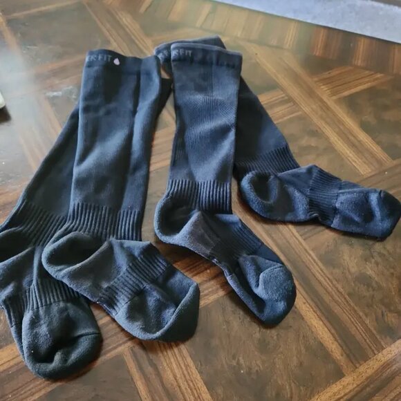 Copper Fit Unisex Easy On/Off Energy Compression Socks Black 2 Pairs Bundle - Picture 5 of 5